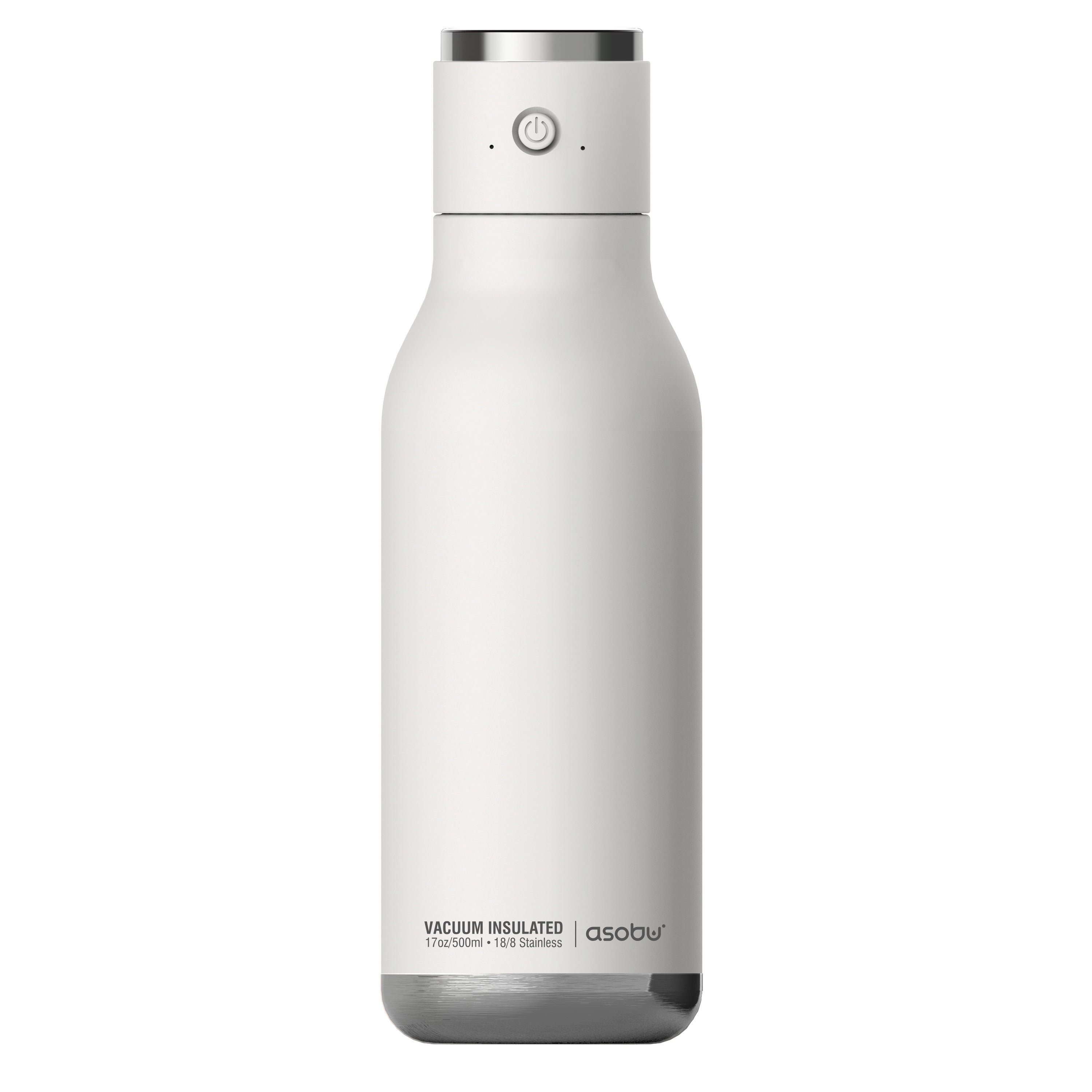 Asobu - Wireless Beat - isolierte Edelstahlflasche mit BT Lautsprecher Weiß Asobu - Wireless Beat - isolierte Edelstahlflasche mit BT Lautsprecher Weiß